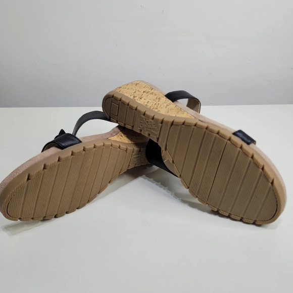 LifeStride Notice Black Nala Wedge Sandal Size Women's 11 with Box - Picture 9 of 14